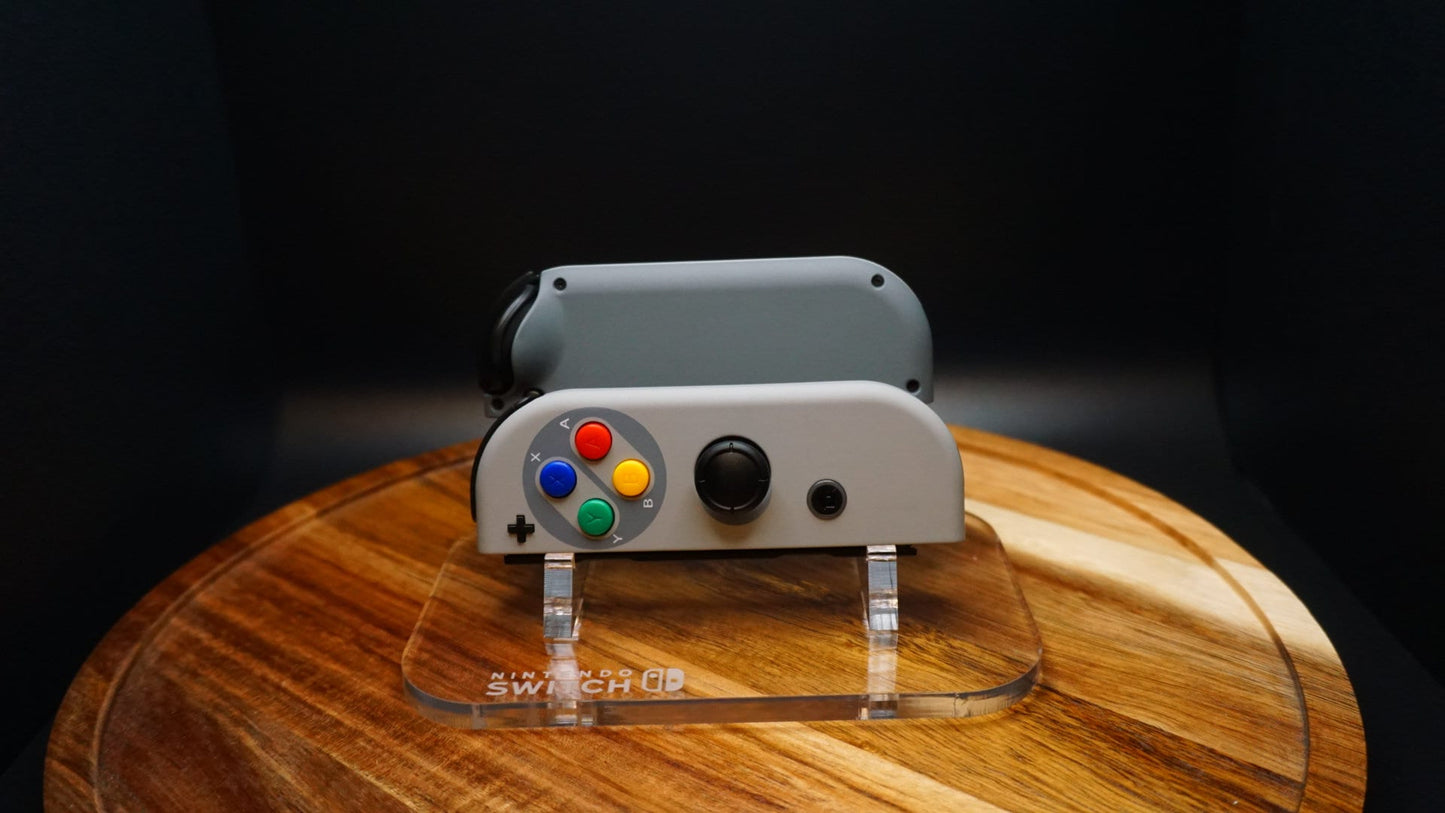 ModifedShells Custom, Custom EU SNES Nintendo Switch Joycons, Upgraded GuliKit Joystick (Drift Free)