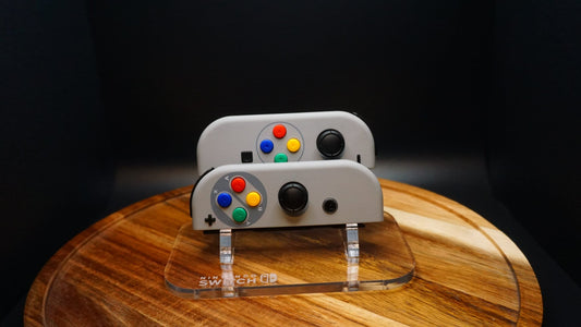 ModifedShells Custom, Custom EU SNES Nintendo Switch Joycons, Upgraded GuliKit Joystick (Drift Free)